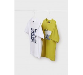 Set 2 camisetas azufre-bco